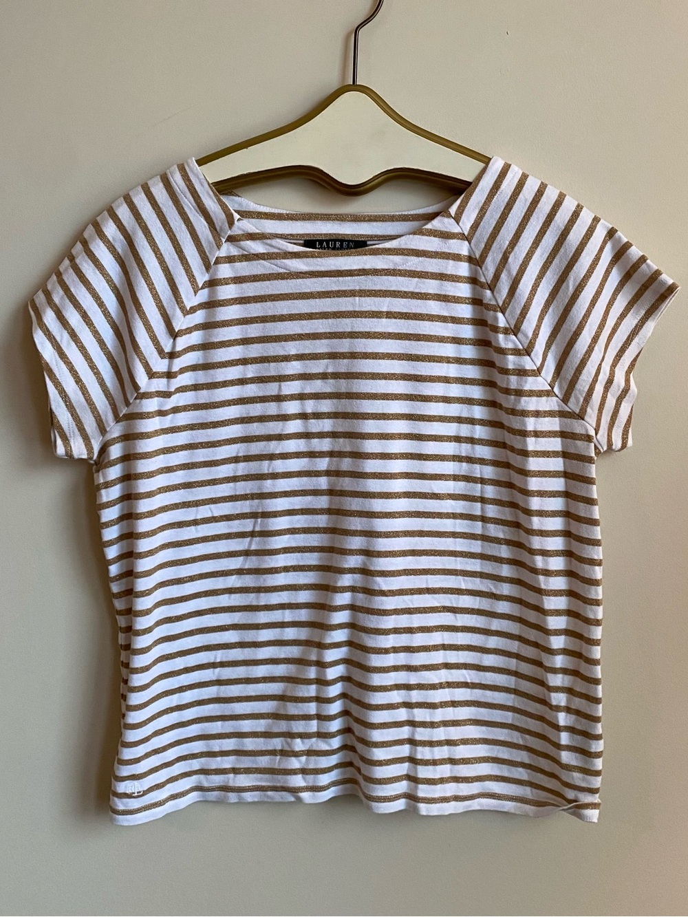 Women’s Gold Striped Shirt